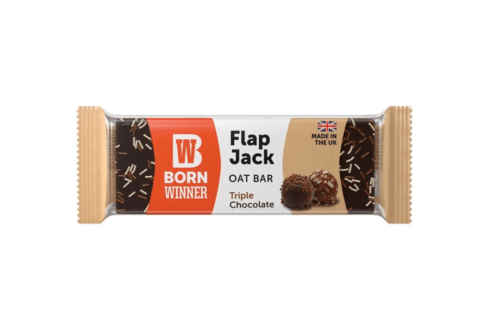 بورن وينر - فلاب جاك شوفان - شوكولاتة ثلاثية - 100جم 1 BORN WINNER FLAP JACK OAT BAR TRIPLE CHOCOLATE 100 GM