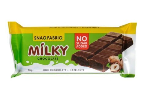 SNAQ FABIQ MILKY CHOCOLATE&HAZELNUTS 55gm