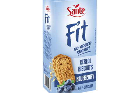 SANTE FIT CEREAL BISCUITS BLUEBERRY 50G
