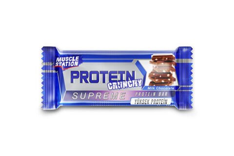 MUSCLE STATION PROTEIN CRUNCHY MILK CHOCOLATE 40G
