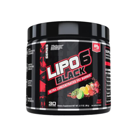 نيوتركس ريسيرش ليبو 6 أسود - بنكهة فواكه مشكلة - 90 جم - 30 جرعة